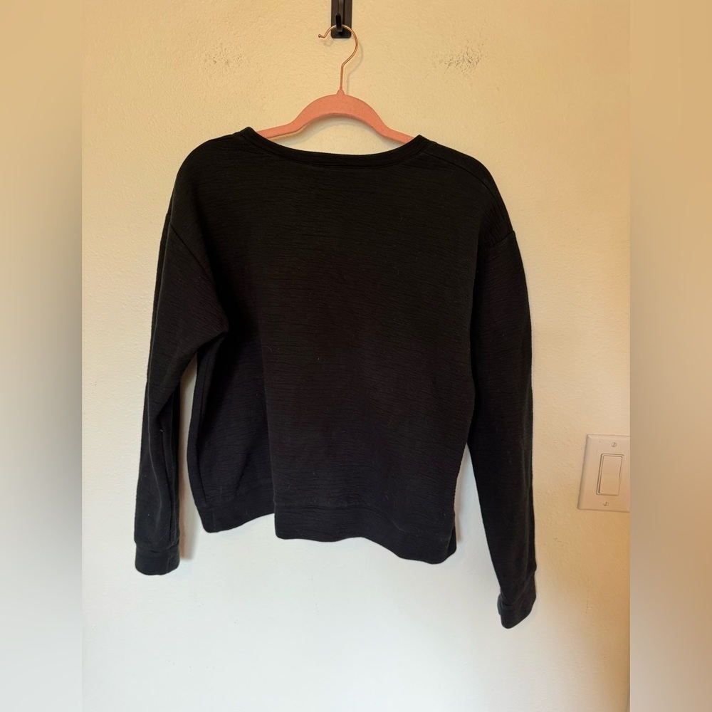Michaela Buerger I Love Paris Crewneck Sweatshirt Black Medium Stretch EUC - Picture 8 of 8